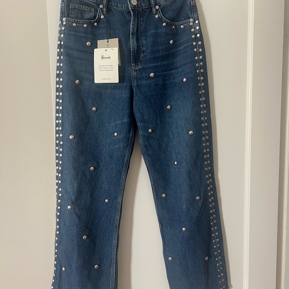 Blue Embellished Jeans by Blank NYC - Picture 4 of 6
